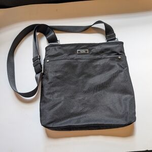 Tumi Black Crossbody Bag In VGUC
